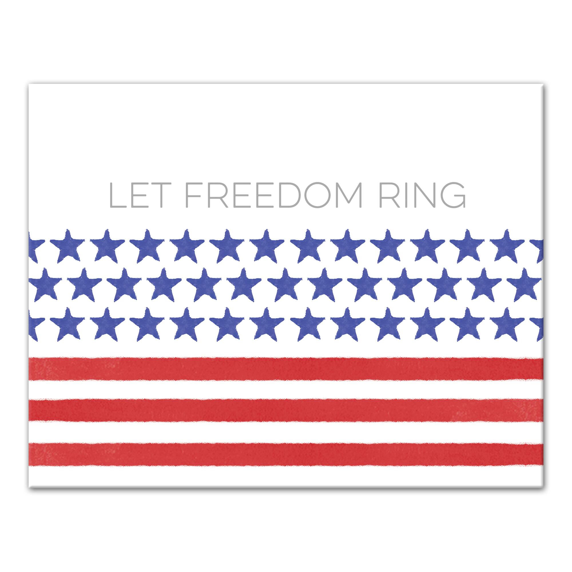 Let Freedom Ring Canvas Wall Art